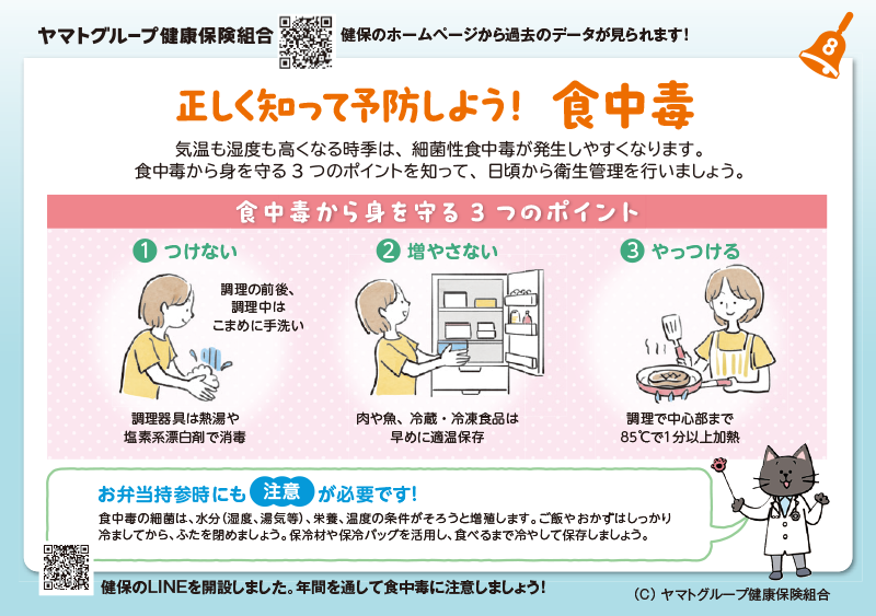 正しく知って予防しよう！食中毒